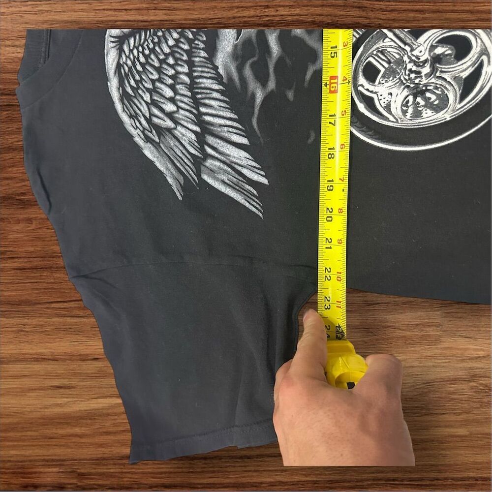 National Heritage Men's XL Black Vintage Motorcycle Graphic T-Shirt Short Sleeve - Picture 4 of 5